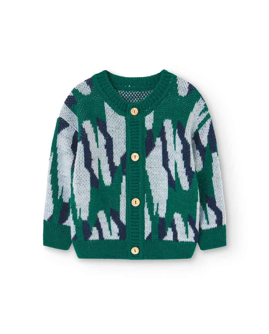 [The Animals Observatory]   TOUCAN BABY CARDIGAN