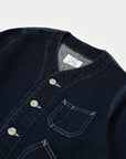 [East End Highlanders]   No Collar Denim Jacket