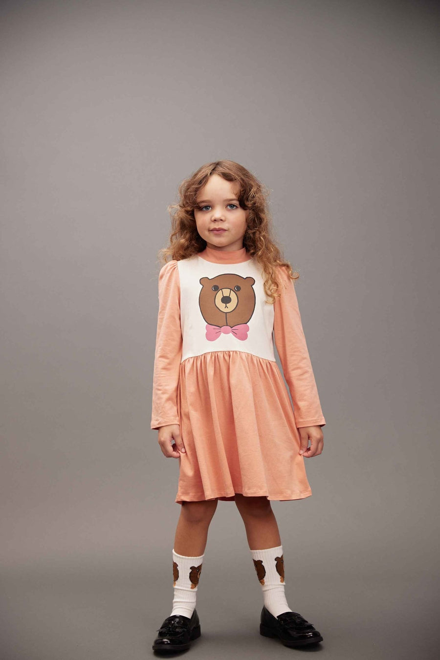 [mini rodini]   Bear sp ls dress