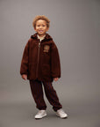 [mini rodini]   Bear emb pile jacket