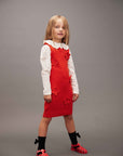 [mini rodini]   Knitted flower vest dress