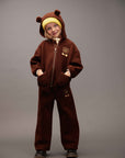 [mini rodini]   Bear emb pile jacket