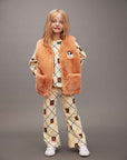 [mini rodini]   Ritzratz patch faux fur vest