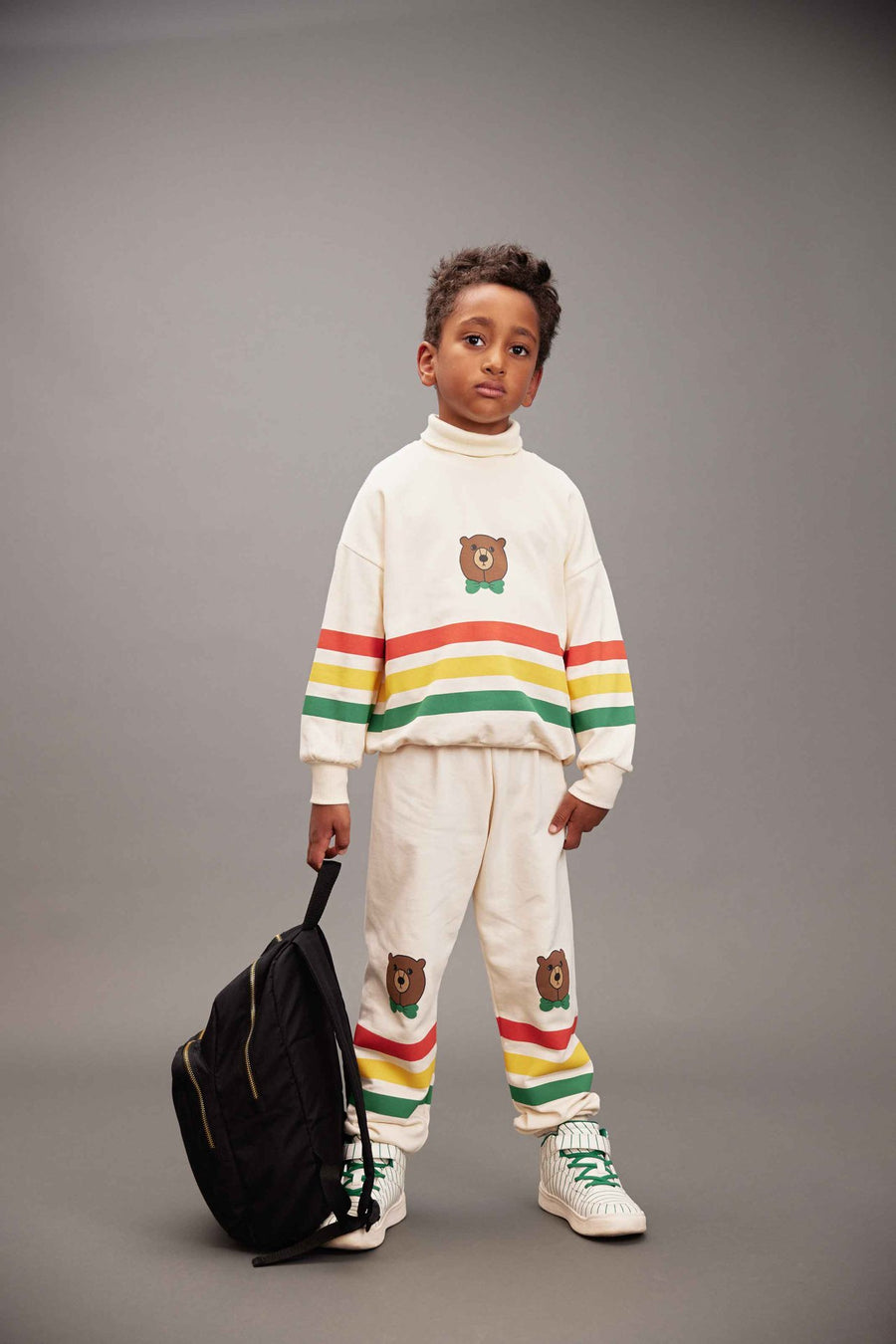 [mini rodini]   Bear stripe sweatshirt