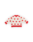 [The New Society]   Maqui Baby Cardigan Hearts Jacquard