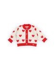 [The New Society]   Maqui Baby Cardigan Hearts Jacquard
