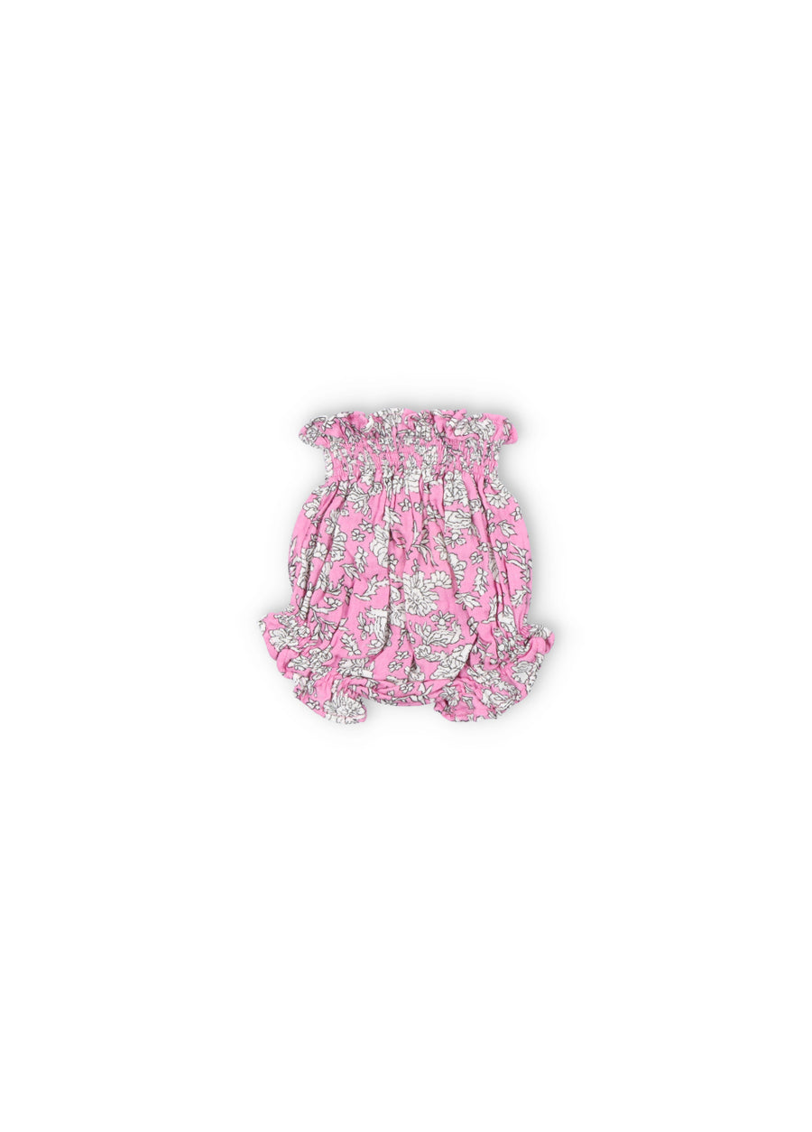 [The New Society]   Melina Baby Bloomer Peony Hibiscus Print