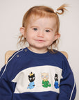 [mini rodini]   Minibabies panel sweatshirt