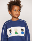 [mini rodini]   Minibabies panel sweatshirt
