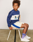 [mini rodini]   Minibabies panel sweatshirt