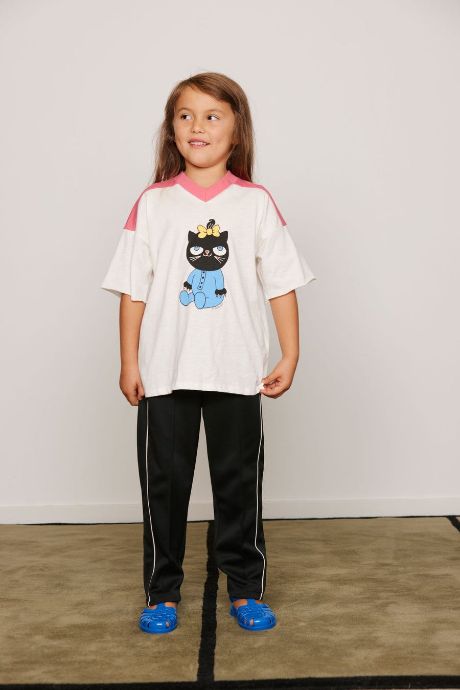 mini rodini] Cat v-neck sp ss tee – Les Quatre Cents Coups