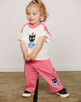 [mini rodini]   Cat v-neck sp ss tee