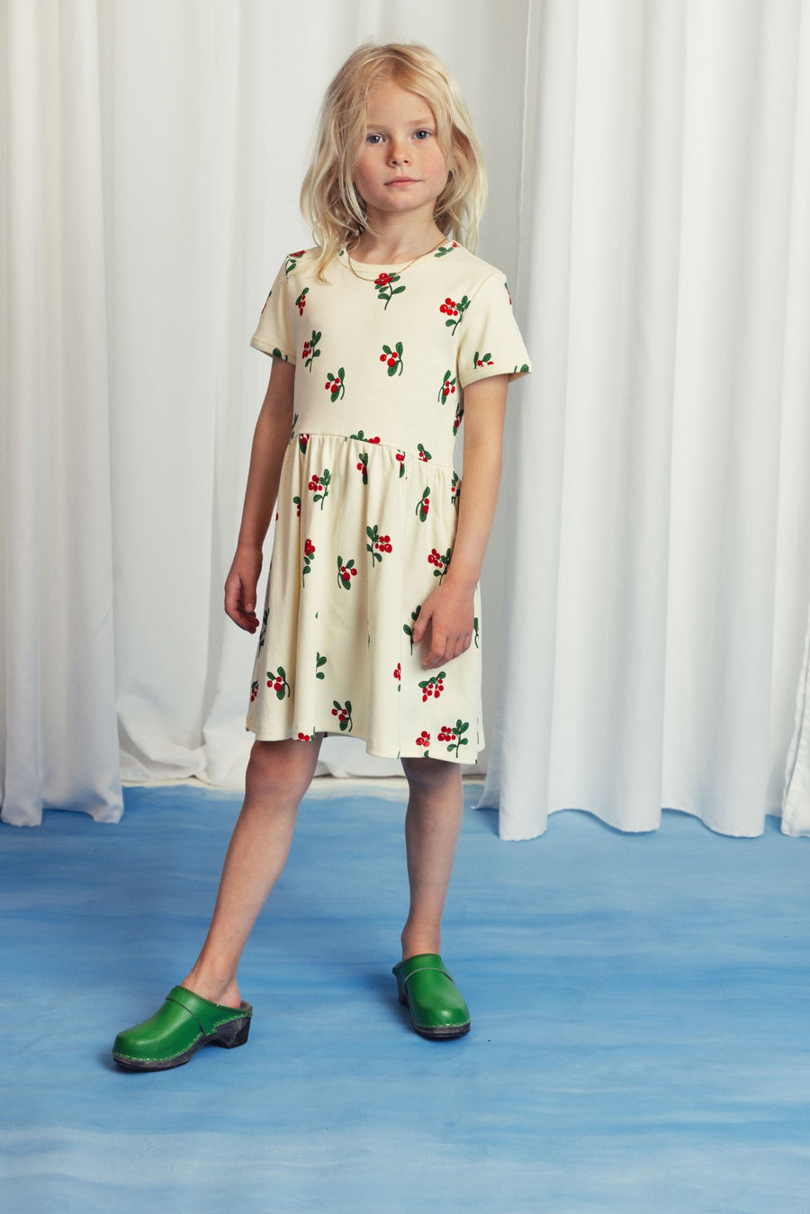 [mini rodini]   Lingonberries aop ss dress