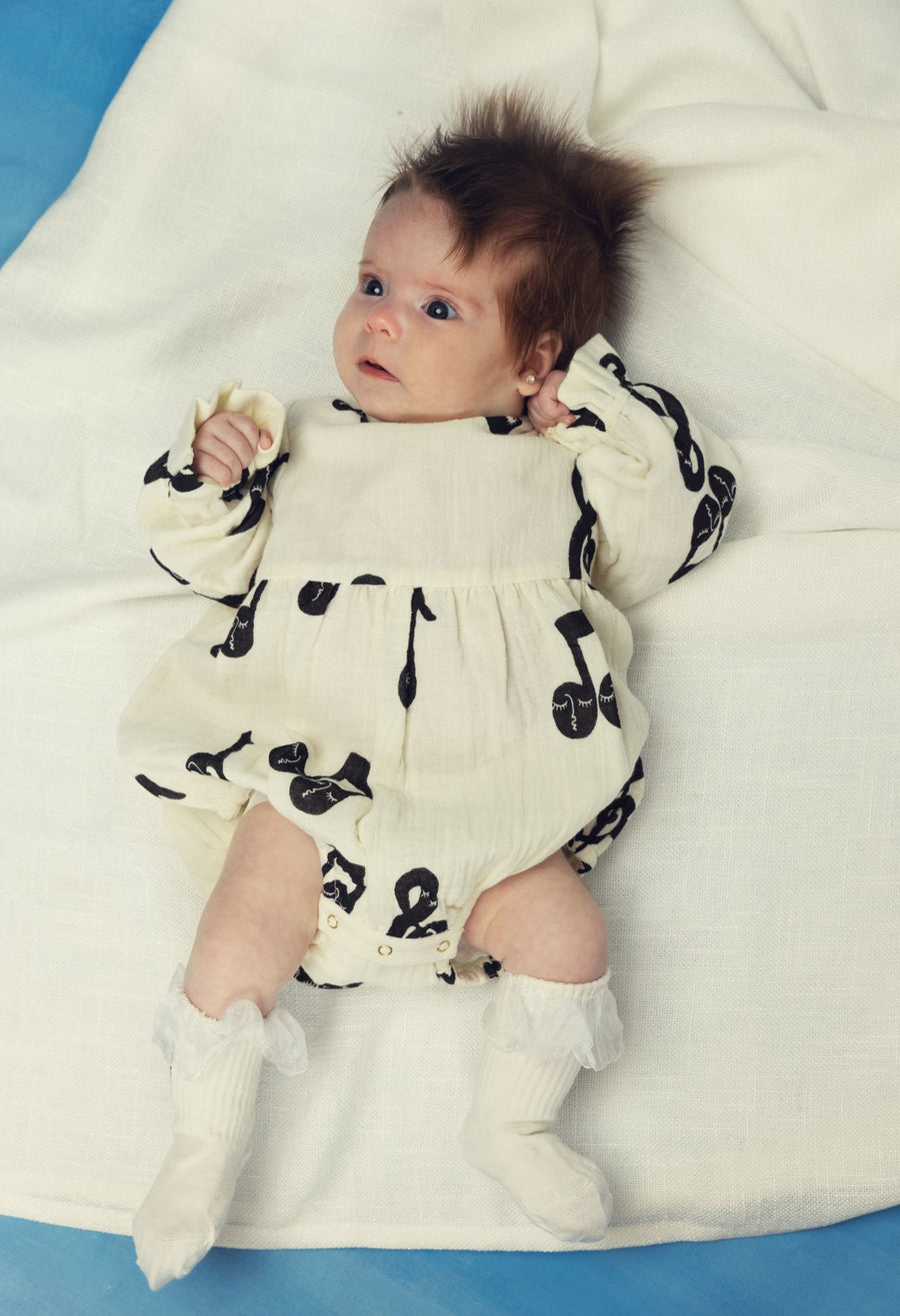 [mini rodini]   Note aop muslin body