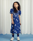 [mini rodini]   Sailing boats aop woven smock dress