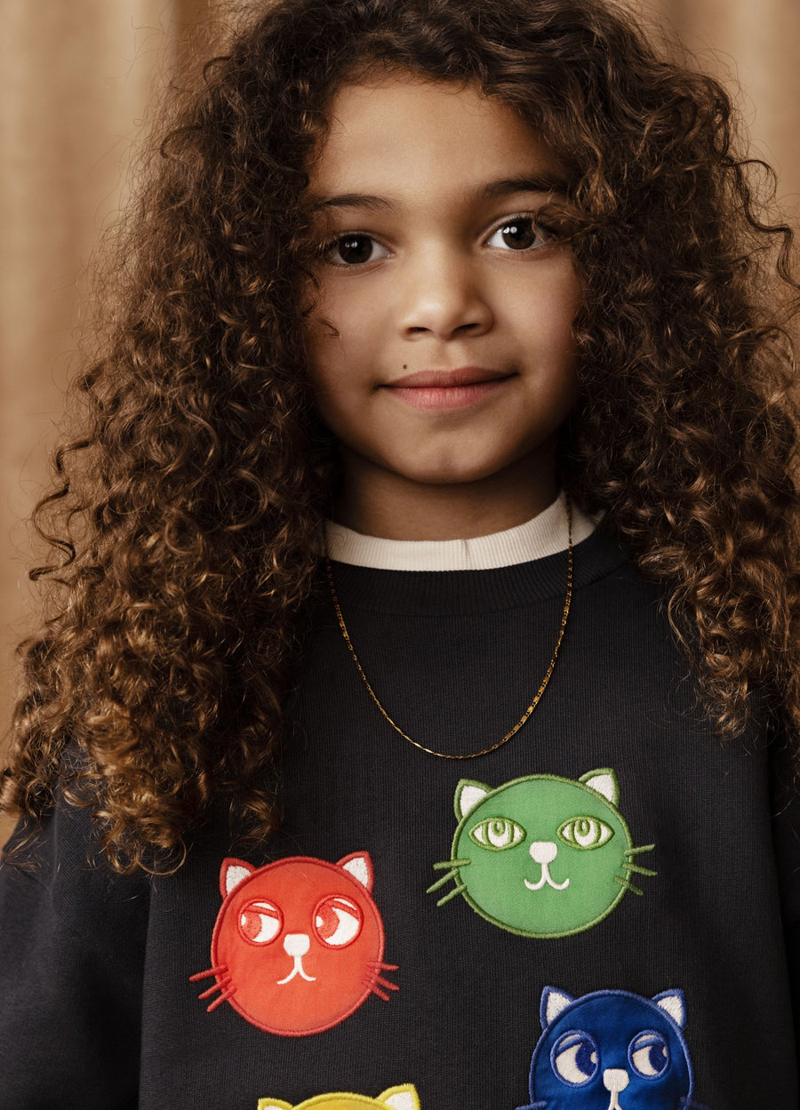 [mini rodini]   Cool cats application sweatshirt