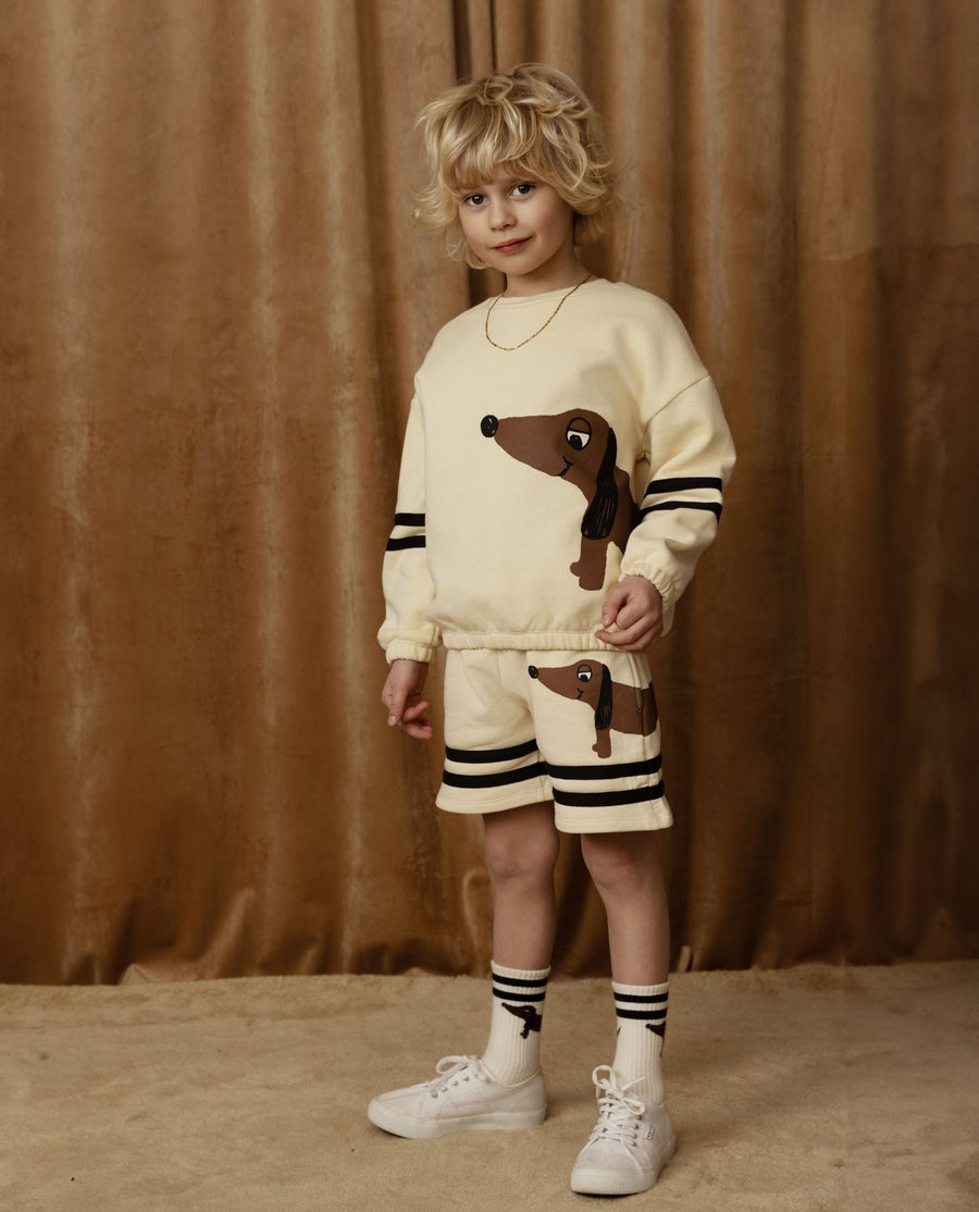 [mini rodini]   Dog sp stripes sweatshirt