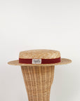 [Popelin]   Earth red natural straw hat