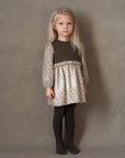 [Popelin]   dress with knitted yoke
