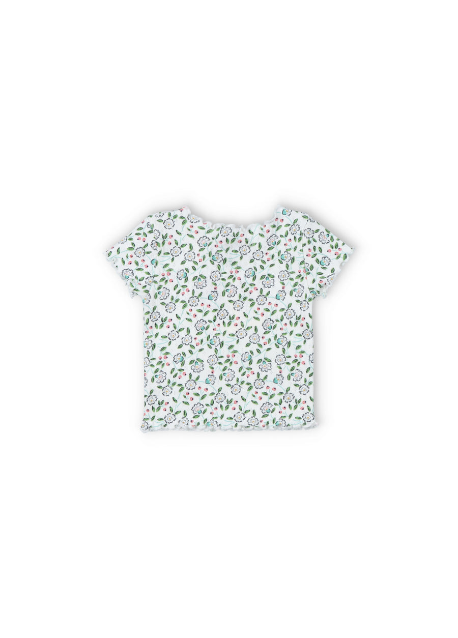 [The New Society]   Nicolette Baby Tee Jasmine Flowers Print