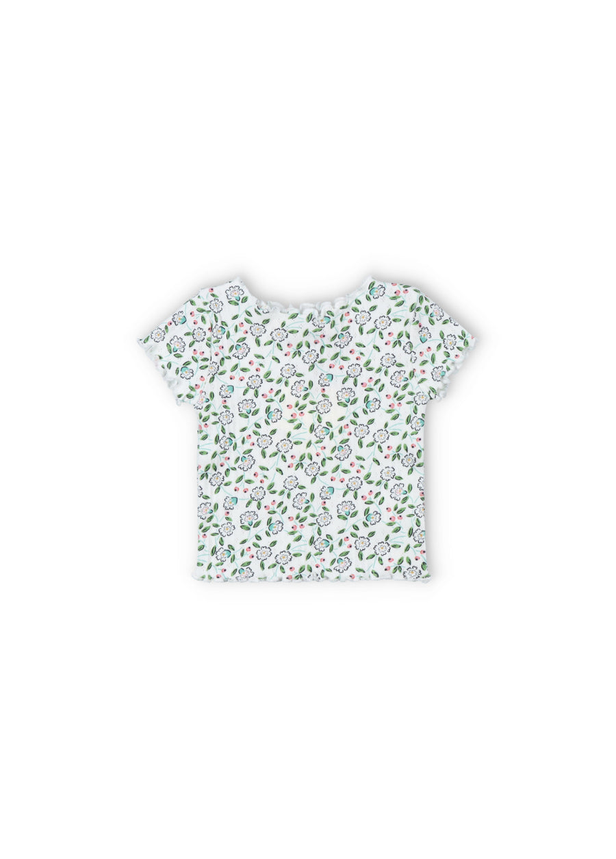 [The New Society]   Nicolette Baby Tee Jasmine Flowers Print