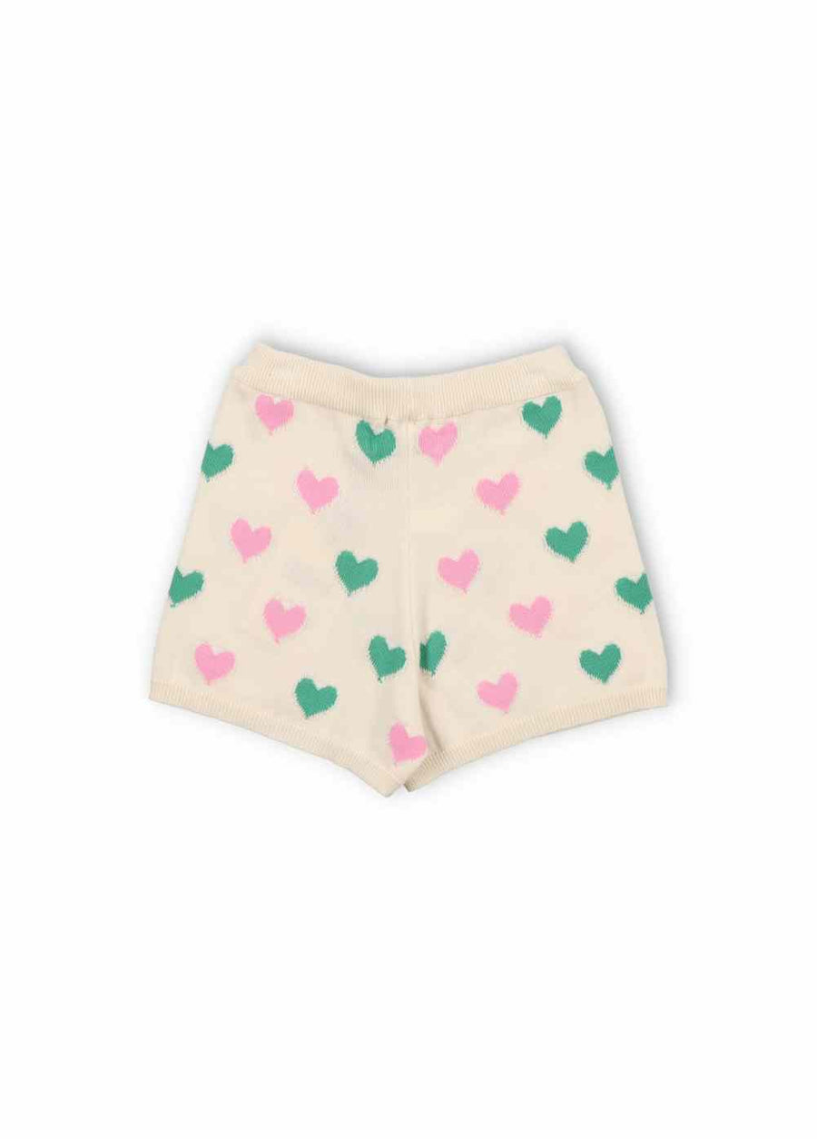 [The New Society]   Oia Short Love Motif Multicolor