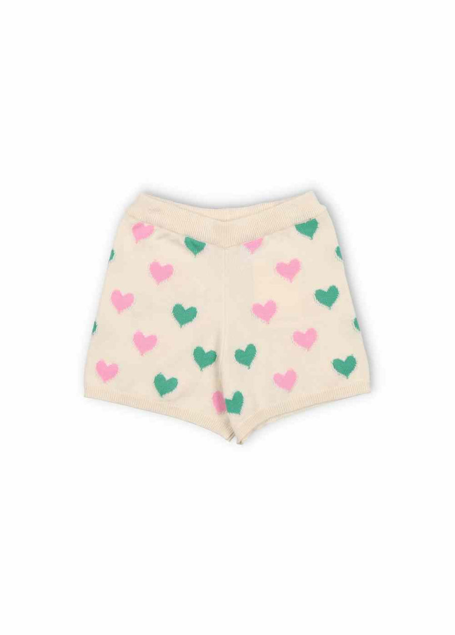 [The New Society]   Oia Short Love Motif Multicolor