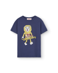 [The Animals Observatory]   ROOSTER KID T-SHIRT Deep Blue