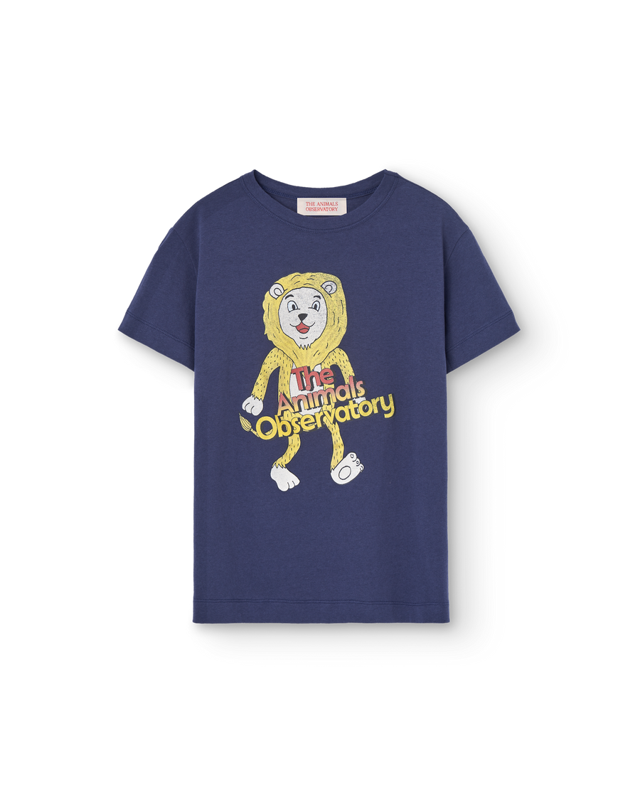 [The Animals Observatory]   ROOSTER KID T-SHIRT Deep Blue