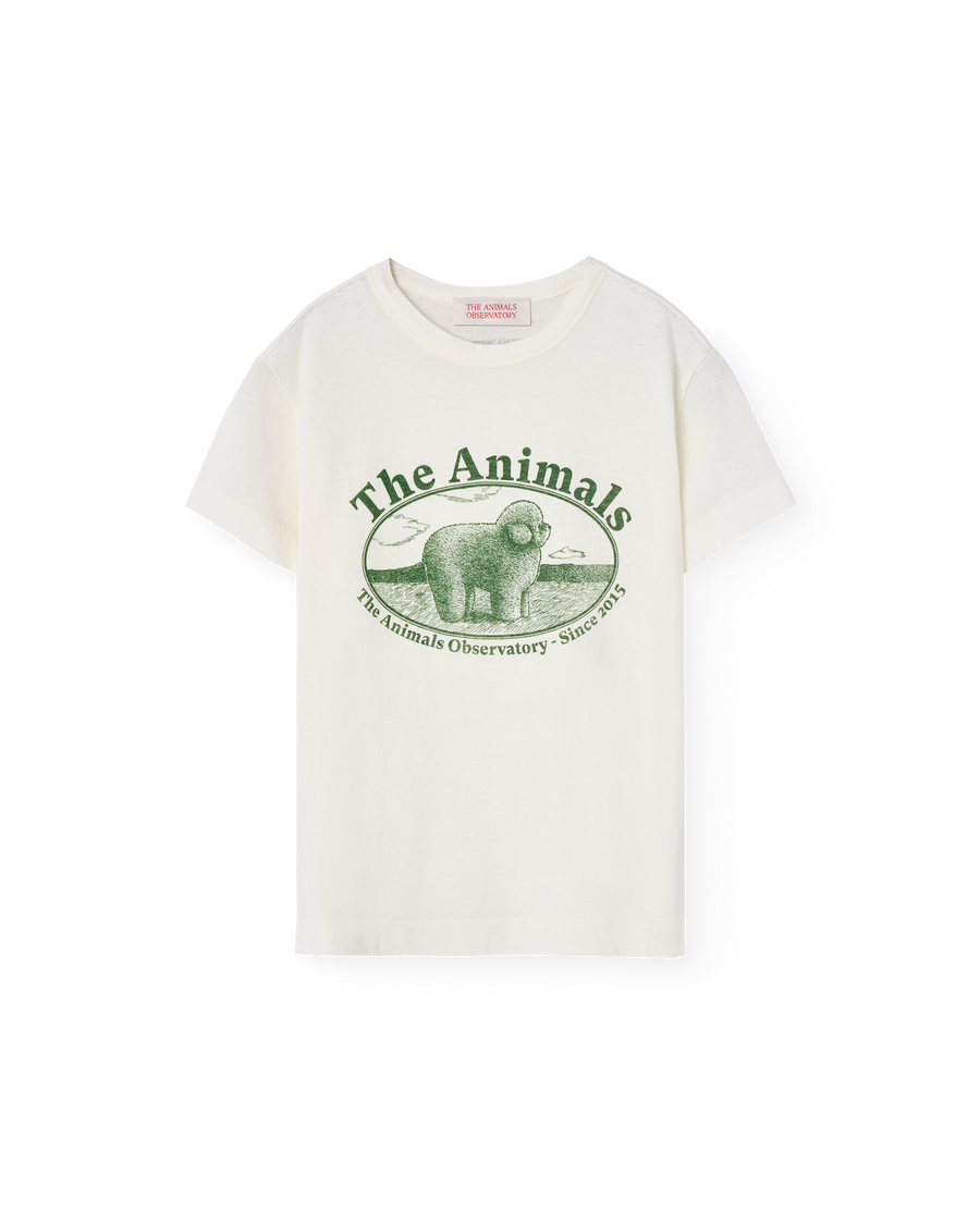 [The Animals Observatory]   ROOSTER KID T-SHIRT White Logo