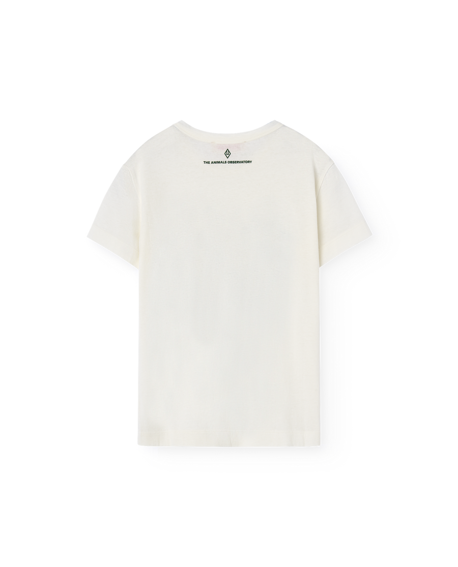 [The Animals Observatory]   ROOSTER KID T-SHIRT White Logo