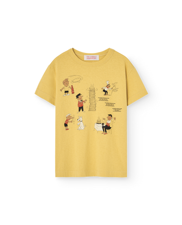 [The Animals Observatory]   ROOSTER KID T-SHIRT Yellow