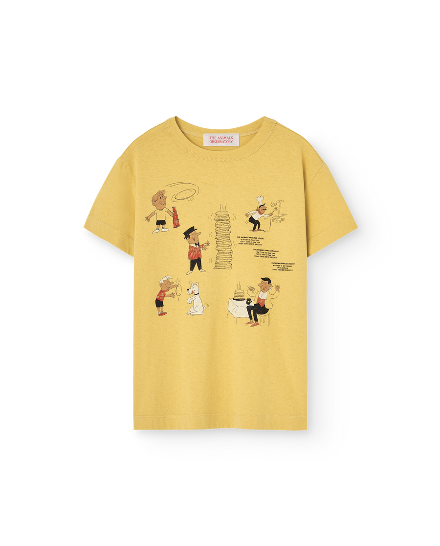 [The Animals Observatory]   ROOSTER KID T-SHIRT Yellow