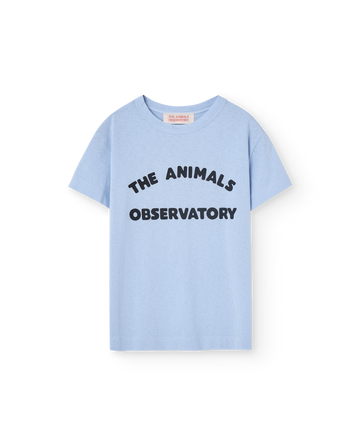 [The Animals Observatory]   ROOSTER KID T-SHIRT Soft Blue