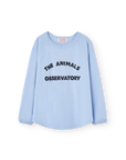 [The Animals Observatory]   ANTEATER KID LONG SLEEVE T-SHIRT Soft Blue