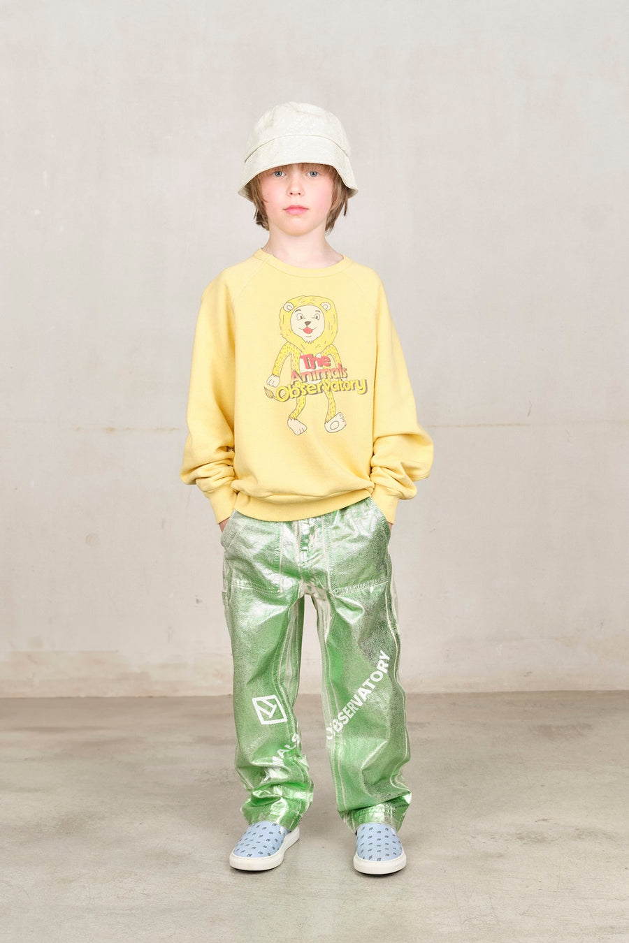 [The Animals Observatory]   SHARK KID SWEATSHIRT Yellow