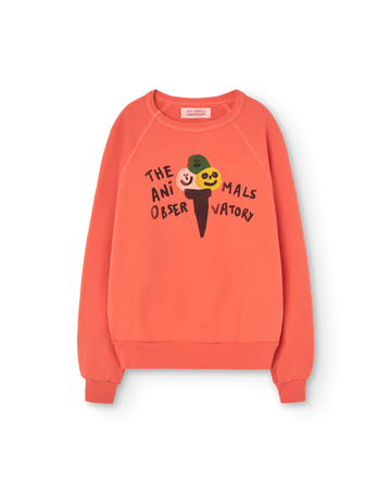 [The Animals Observatory]   SHARK KID SWEATSHIRT Salmon