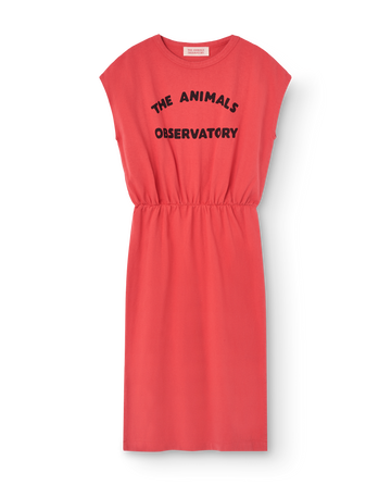 [The Animals Observatory]   ORCA KID MIDI DRESS Red