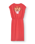 [The Animals Observatory]   ORCA KID MIDI DRESS Red