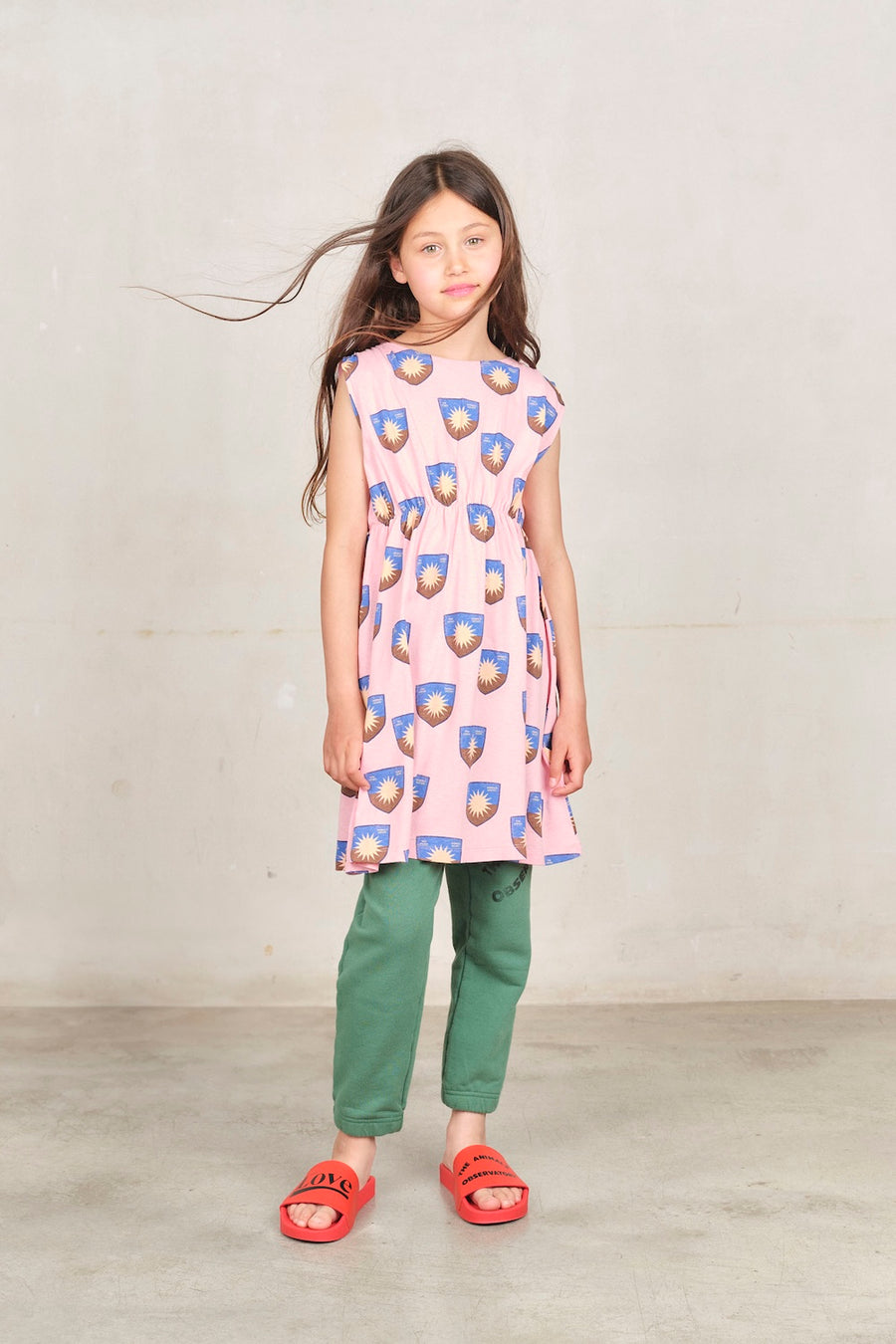 [The Animals Observatory]   JERSEY MARTEN KID DRESS Pink