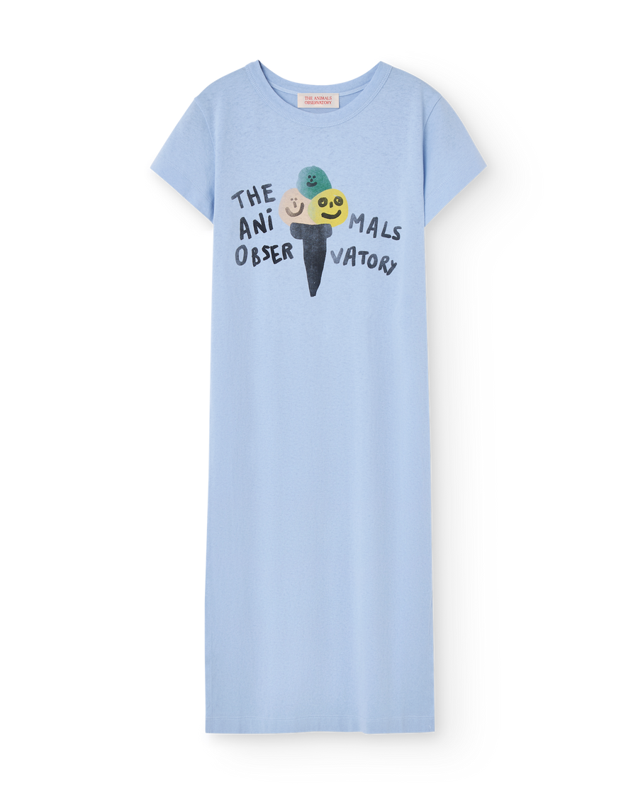 [The Animals Observatory]   GORILLA KID DRESS Soft Blue