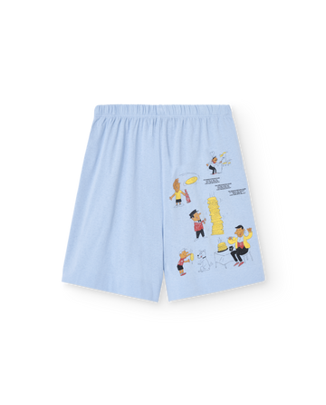 [The Animals Observatory]   MOLE KID BERMUDA SHORTS Soft Blue