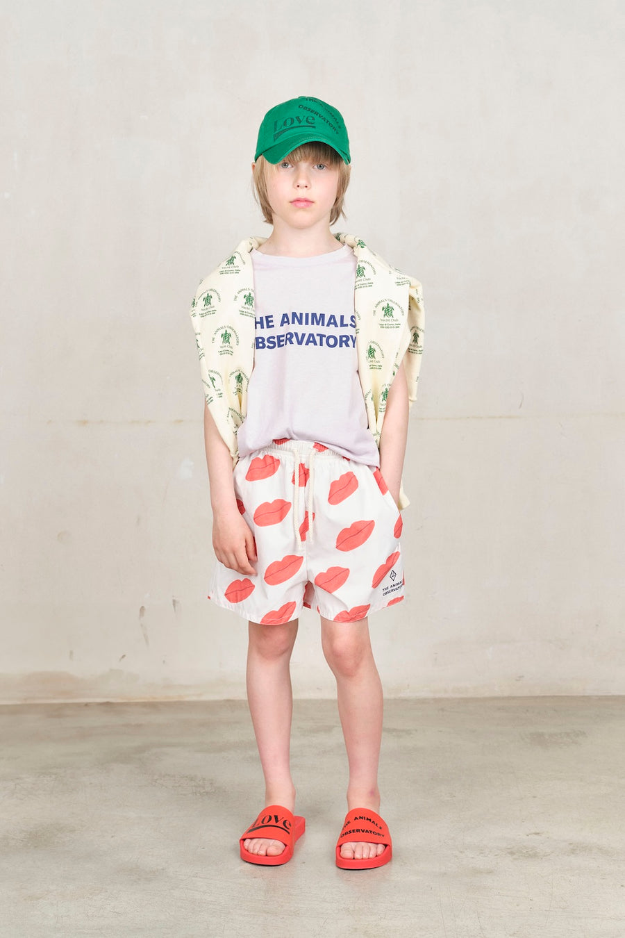 [The Animals Observatory]   PUPPY KID SHORTS White The Animals