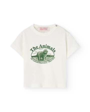 [The Animals Observatory]   PANGOLIN BABY T-SHIRT White Logo