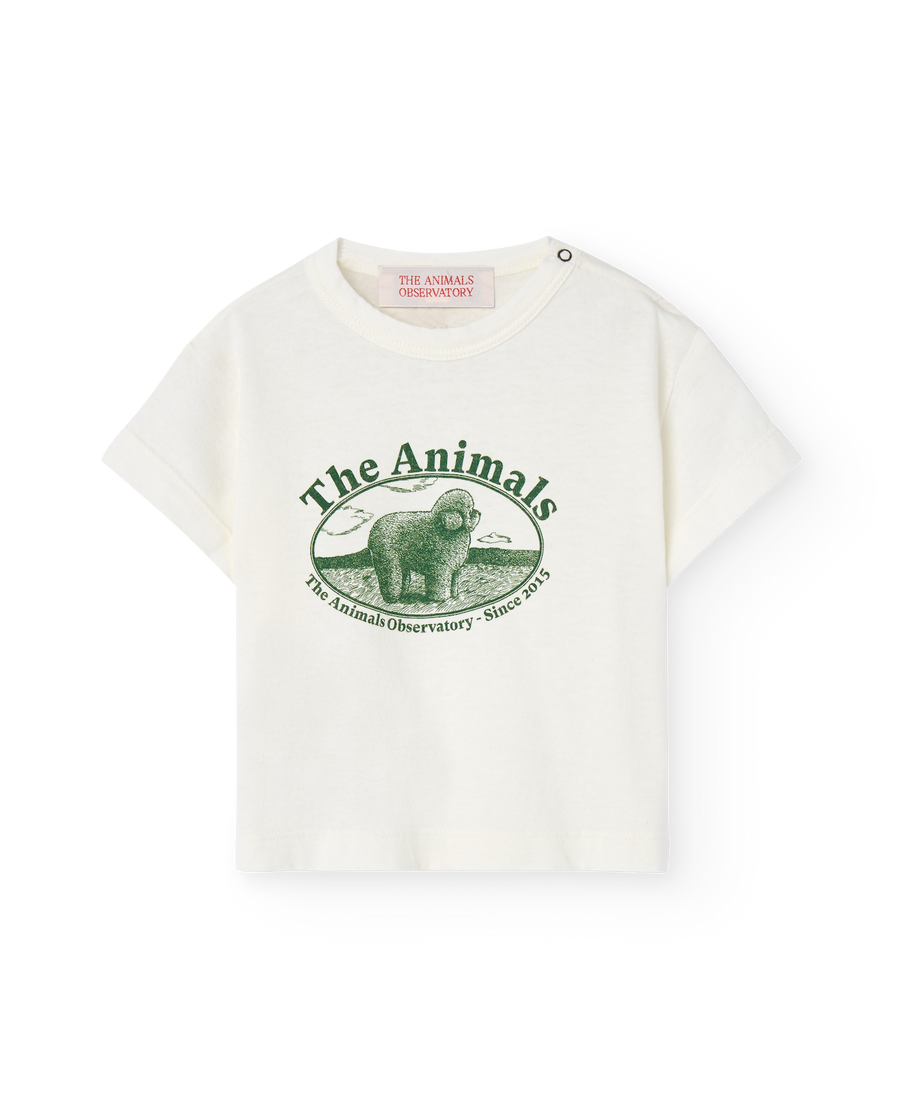 [The Animals Observatory]   PANGOLIN BABY T-SHIRT White Logo