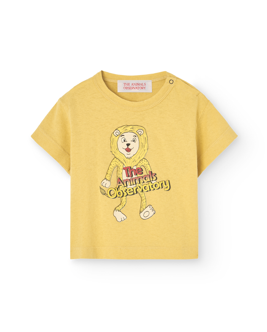 [The Animals Observatory]   PANGOLIN BABY T-SHIRT Yellow