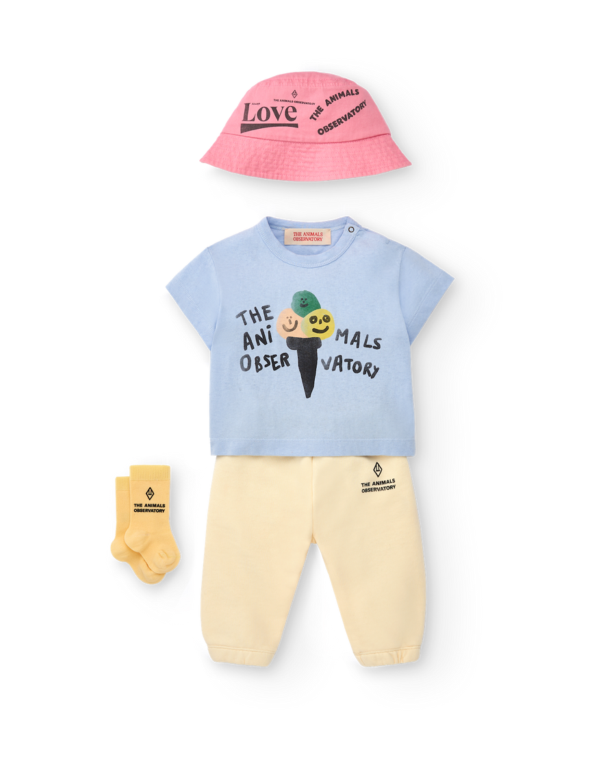 [The Animals Observatory]   STARFISH BABY BUCKET HAT PINK