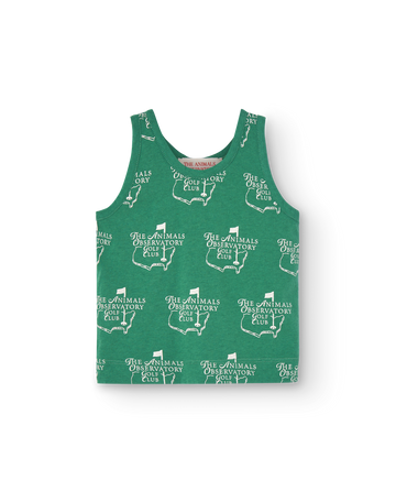 [The Animals Observatory]   MACAQUE BABY TANK TOP Green