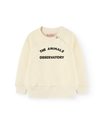 [The Animals Observatory]   JACKAL BABY SWEATSHIRT White Logo