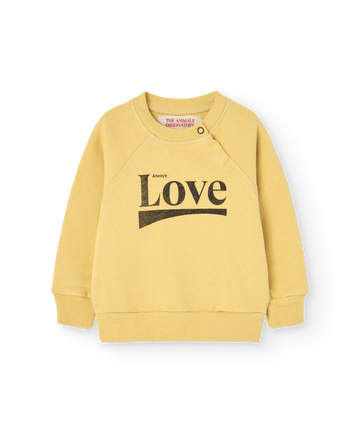 [The Animals Observatory]   JACKAL BABY SWEATSHIRT Yellow